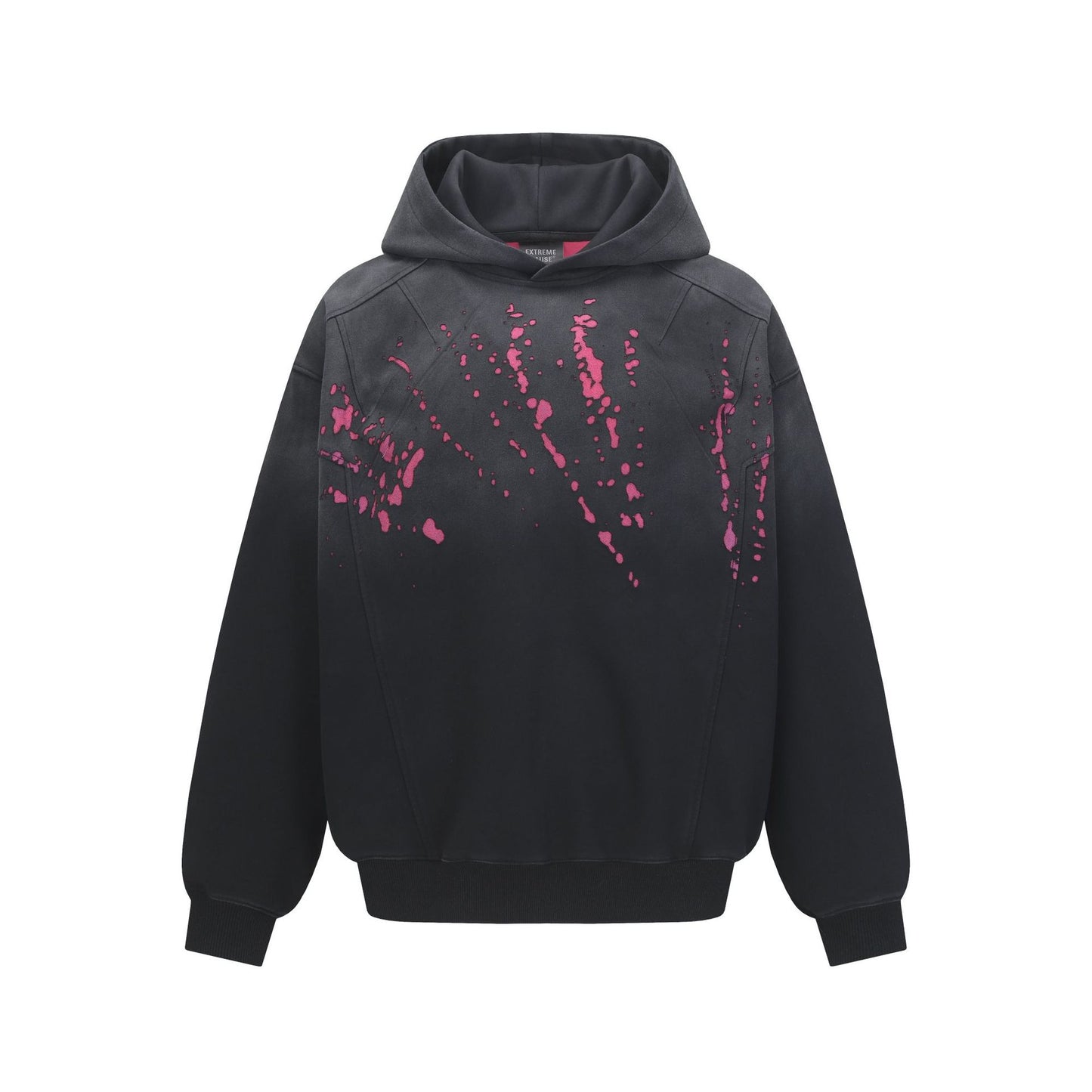 Jiayiku men's clothing 2026 spring and summer waste soil wind washed dirty dyed personality destruction sweater men's and women's American street hoodie