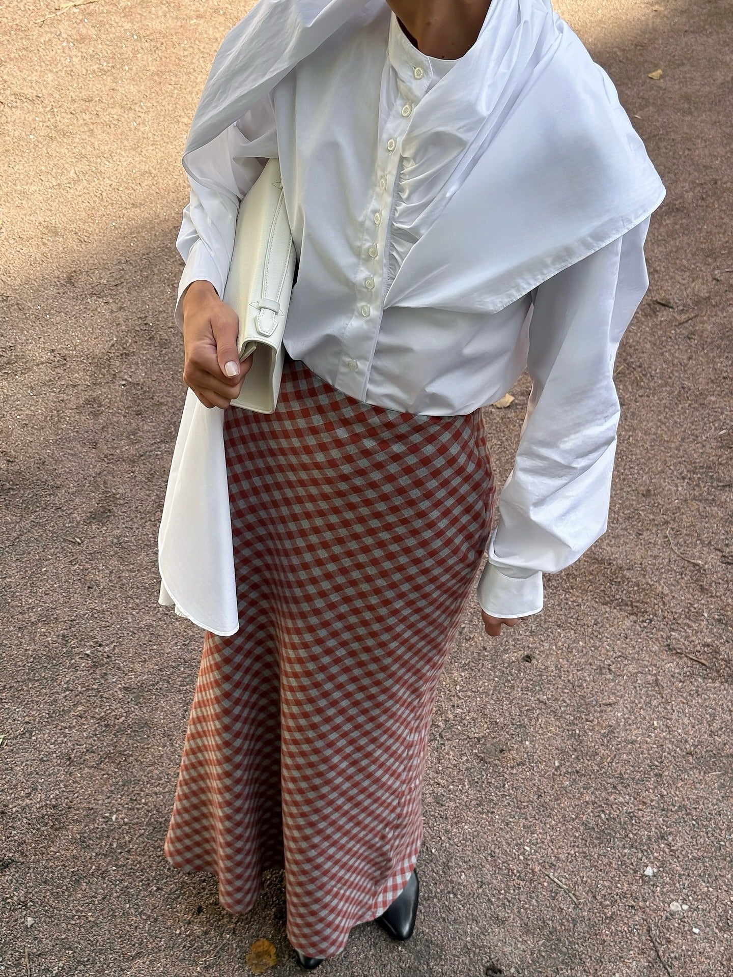Spring 2026 cross-border new arrival American retro plaid skirt women's high-grade high waist figure flattering sheath fishtail skirt