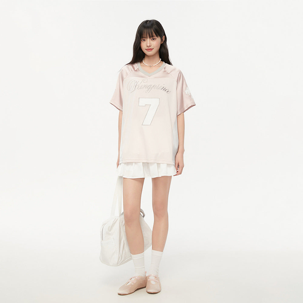 Shop High Street Retro Jersey T-Shirt at USAve Merchandise. Loose leisure all-matching sports top. Free shipping over $50!