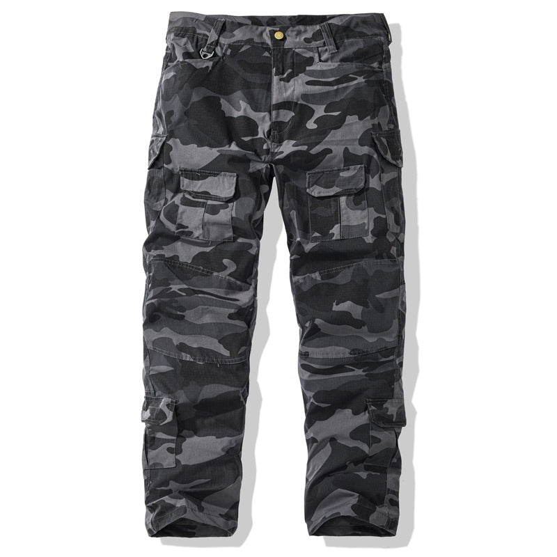Cross-border 2026 spring new men's overalls loose casual straight-leg American fashion brand pants multi-pocket trousers for men