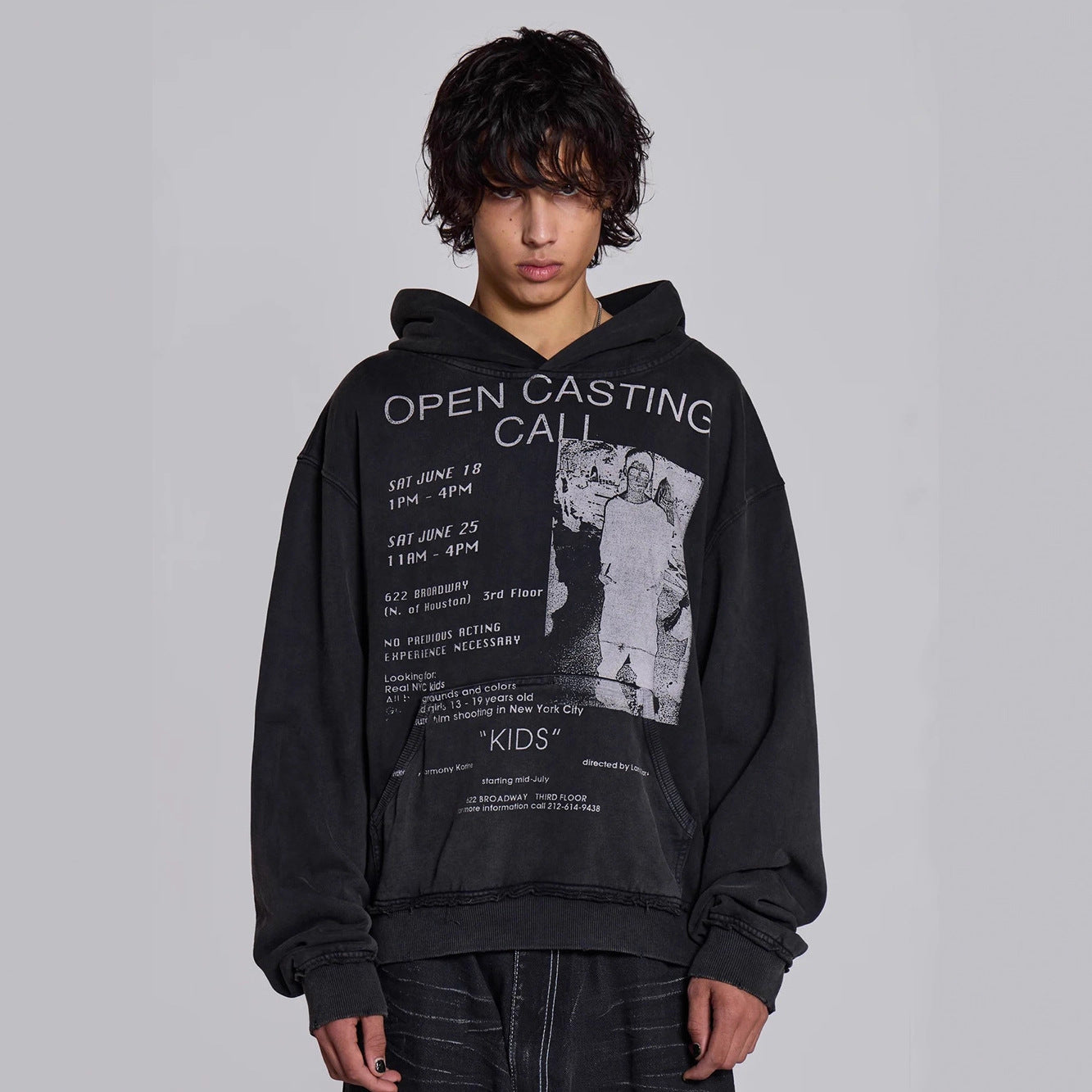 Heavy pullover printed hoodie 2026 new retro men's and women's same hip hop style original design top