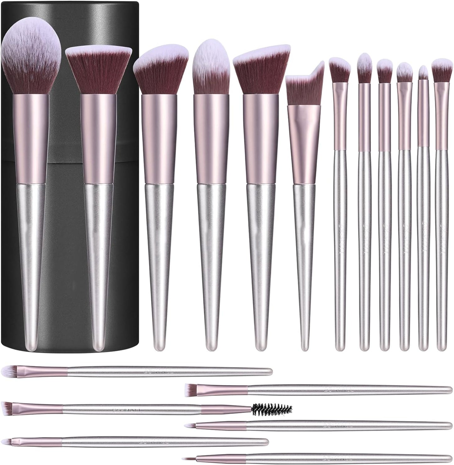 Cross-border factory 18 champagne gold makeup brushes cosmetics Amazon beauty tools eye shadow powder foundation brush brush suit