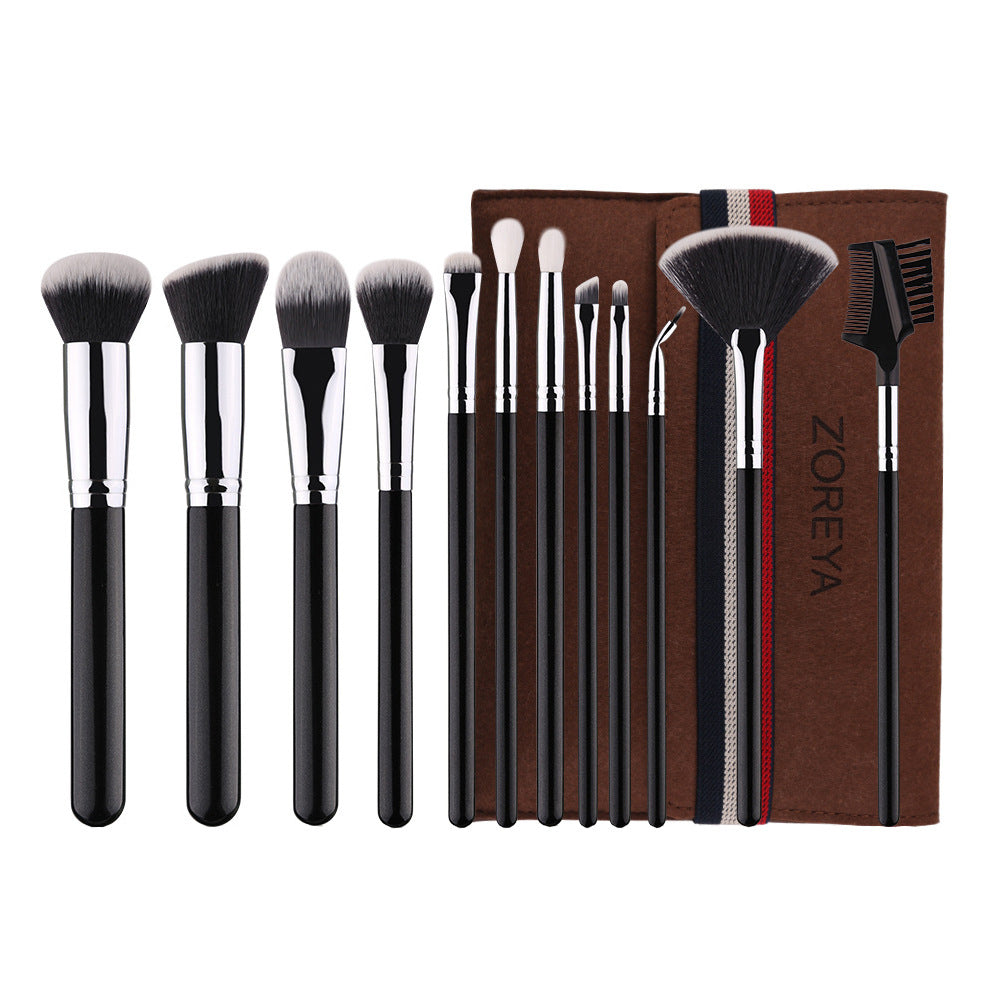 Z'oreya 12-Piece Professional Makeup Brush Set
