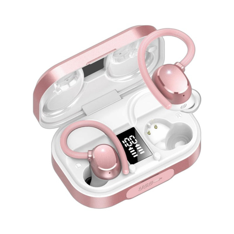 Cross-border new arrival Q25 sports Bluetooth headset TWS ear-mounted digital display noise reduction smart Bluetooth touch true wireless