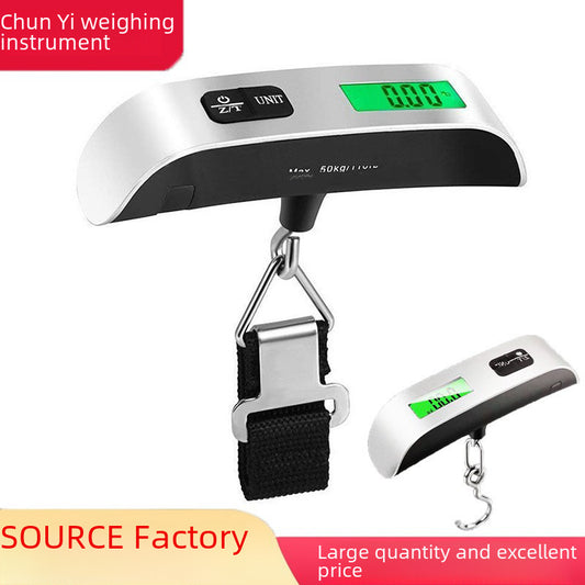 Cross-border handheld scale hook electronic scale 50KG portable luggage scale household handheld weighing scale thick handle handheld scale