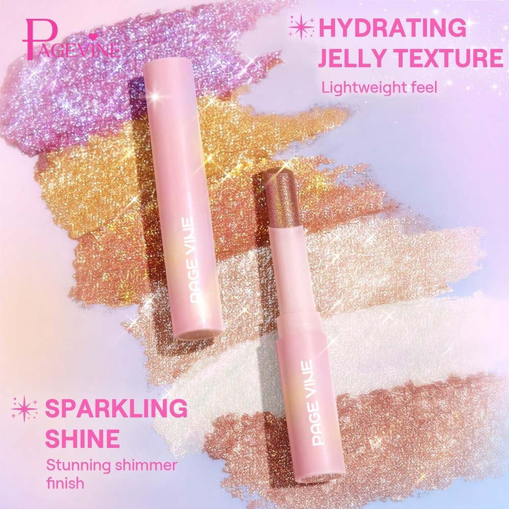 Shop PAGE VINE Crystal Jelly Highlight Eye Shadow Stick at USAve Merchandise. Super shiny multicolor highlighter. Free shipping over $50!