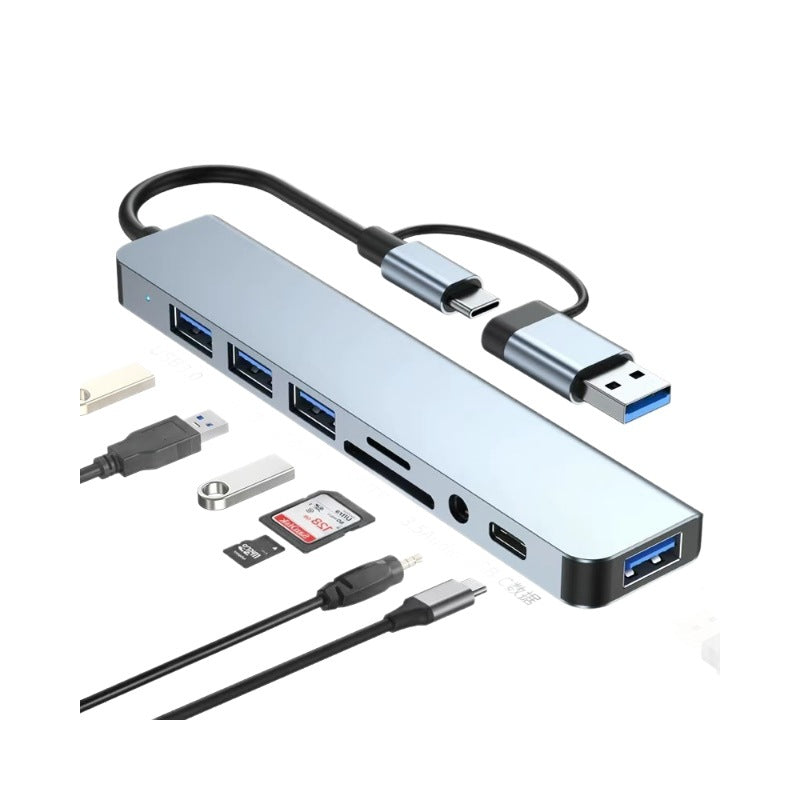 Cross-border typec to 4-in-1 dual hdmi 3.0usb pd HD Macbook same display Dual Screen hub converter
