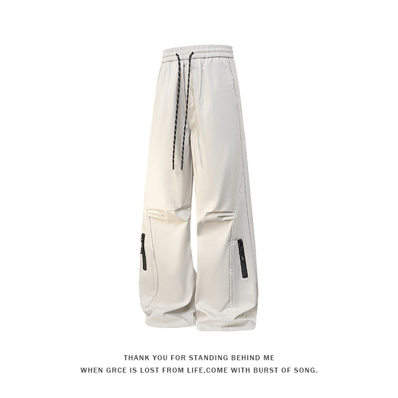 Men's outdoor sports casual pants trousers cross-border 2026 spring new oversized cargo pants straight-leg pants men's pants fashion
