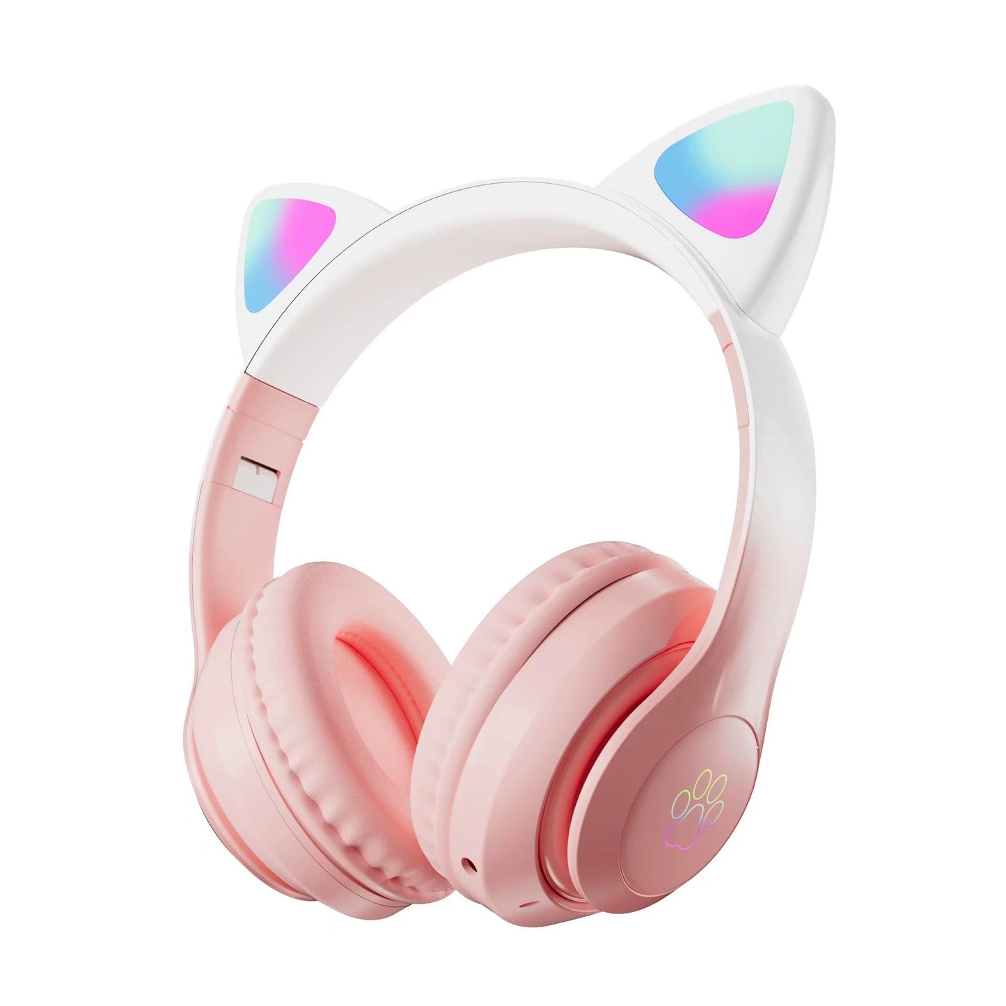 Cross-border new arrival gradient color 28 PRO cat ear Bluetooth headphone head-mounted wireless sports student gaming headset