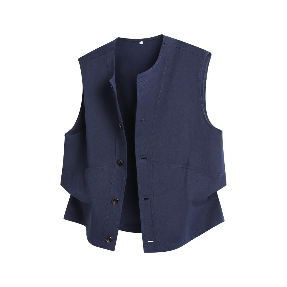2026 cross-border new arrival men's frock vest coat casual vest sleeveless waistcoat vest fashion men's coat