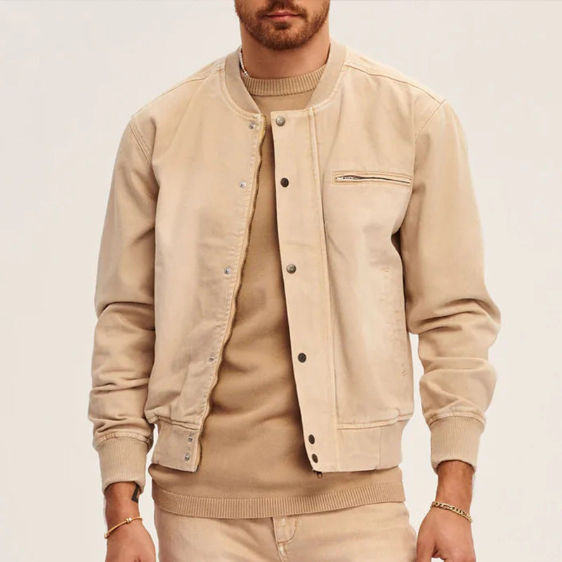 Cross-border European and American style men's clothing jacket 2026 New Amazon hot sale men's casual tops wholesale foreign trade
