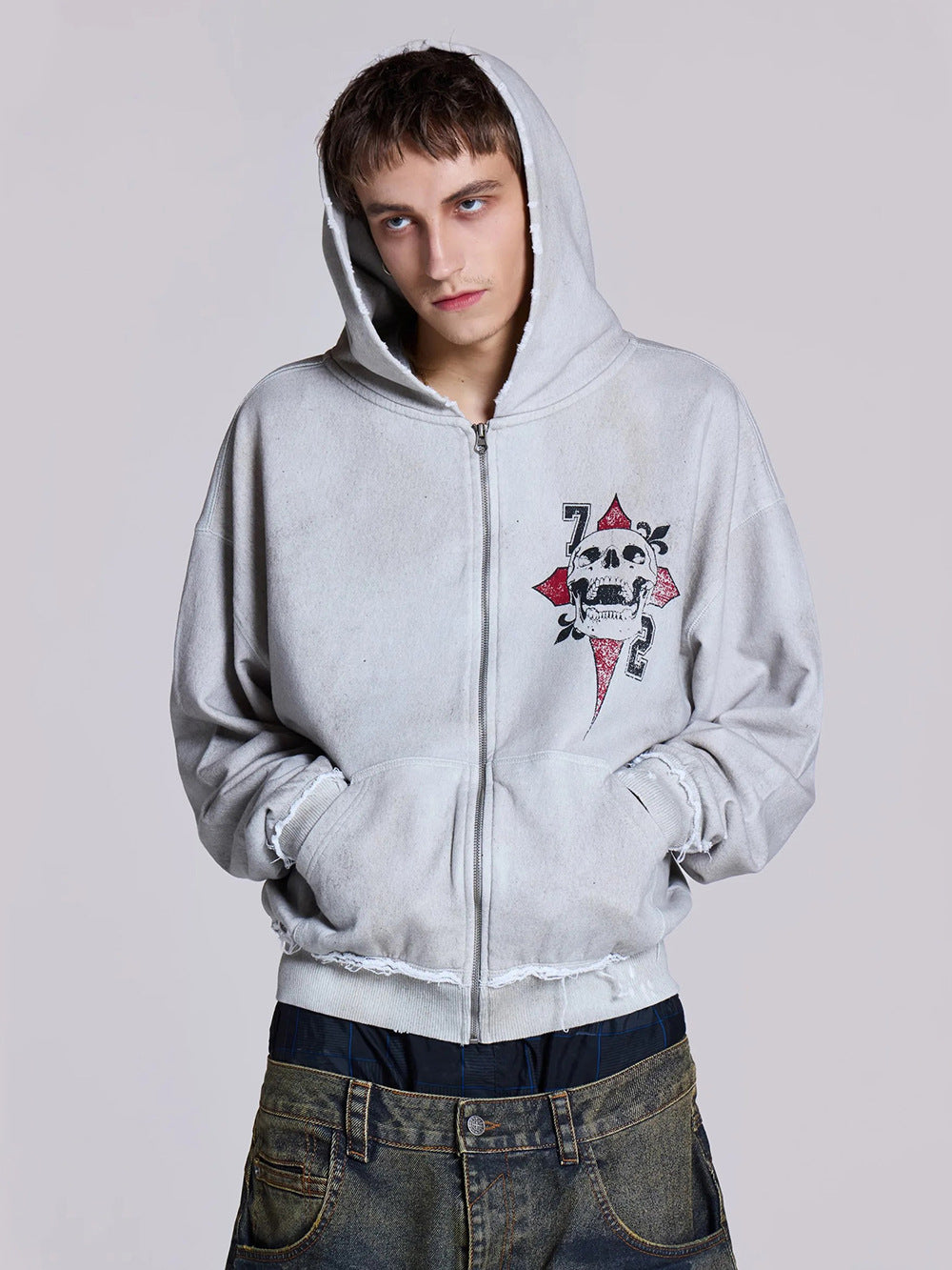 European and American fashion brand cardigan hoodie 2026 new retro men's and women's same hip hop style original design top
