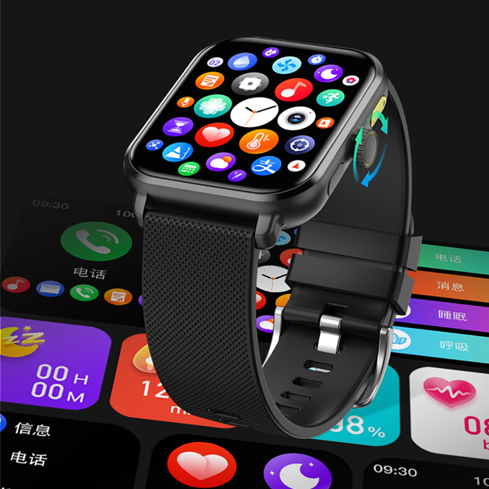 Cross-border new arrival M12 smart watch Bluetooth calling 1.83-inch heart rate blood oxygen blood pressure monitoring sport step counting