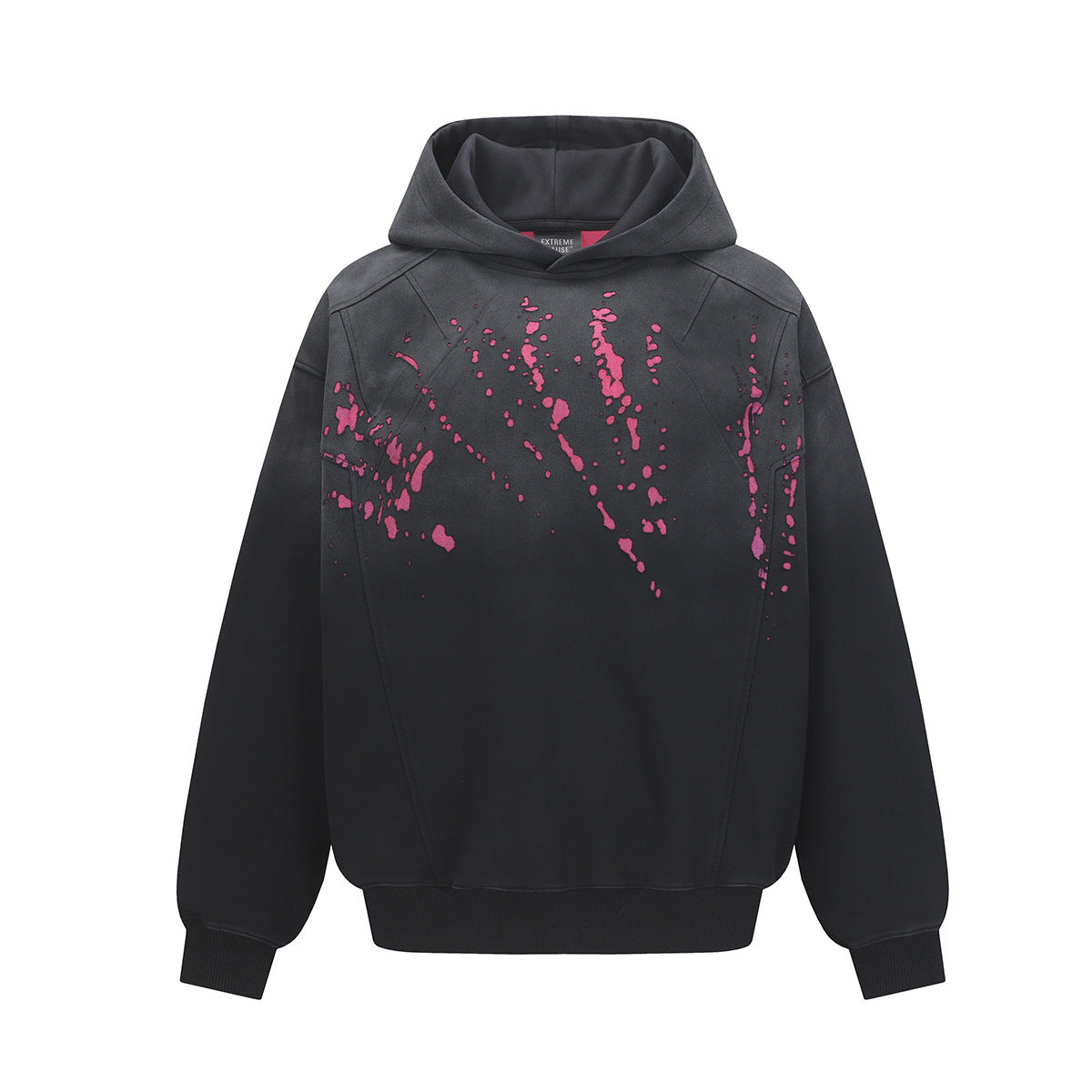 Jiayiku men's clothing 2026 spring and summer waste soil wind washed dirty dyed personality destruction sweater men's and women's American street hoodie