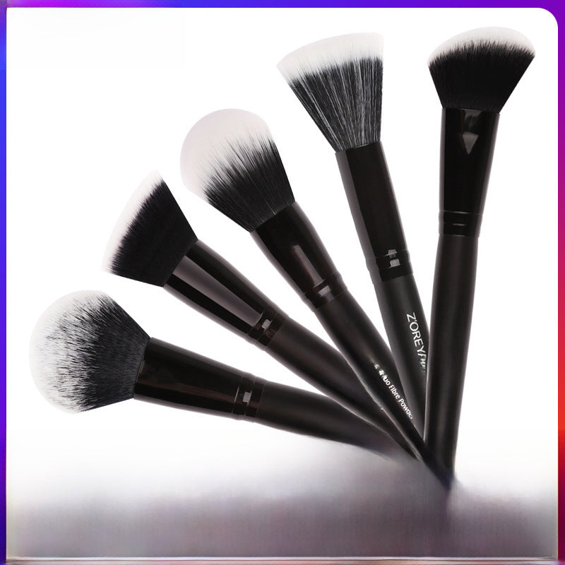 Z'oreya cross-border beauty tools black makeup brush single blush brush shaped powder foundation brush powder brush wholesale