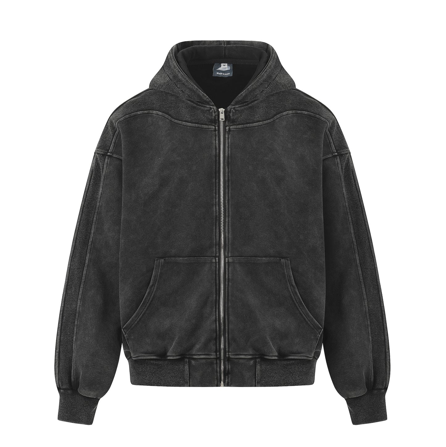 Shop Jiayiku 2026 American Retro Hoodie Coat at USAve Merchandise. Fake two-piece washed cardigan zipper sweater. Free shipping!