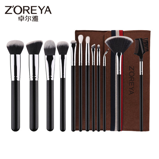 Z'oreya 12-Piece Professional Makeup Brush Set