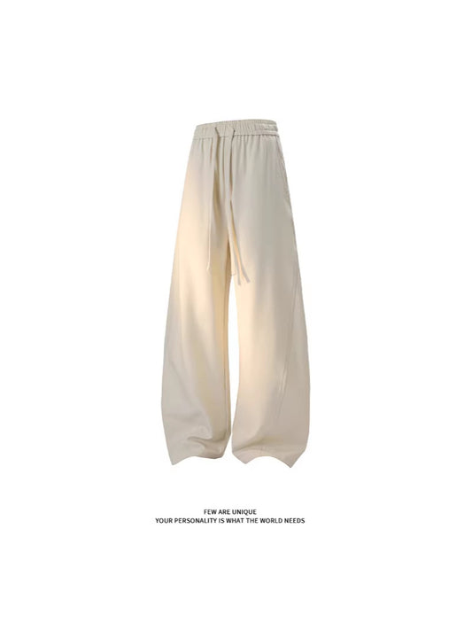 Cross-border 2026 spring new draping machete trendy men's casual pants men's pants solid color straight loose track pants