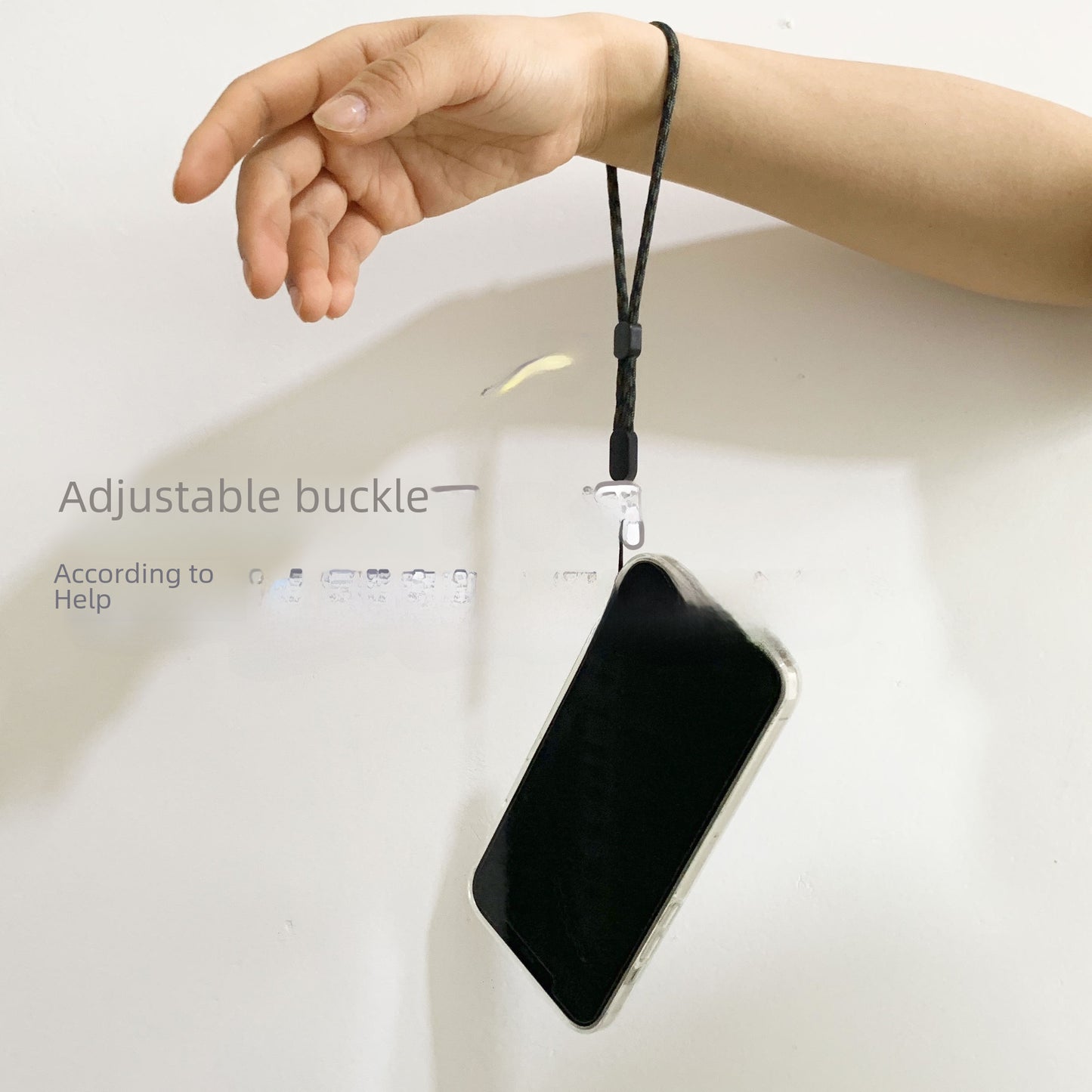 Factory wholesale adjustable mobile phone wrist lanyard multi-color optional short mobile phone strap wallet key woven lanyard