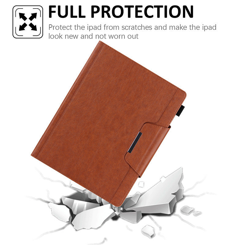 Cross-border applicable to iPadPro 11 2024 multi-function tablet protective case Air6 13 hardware glitter leather case