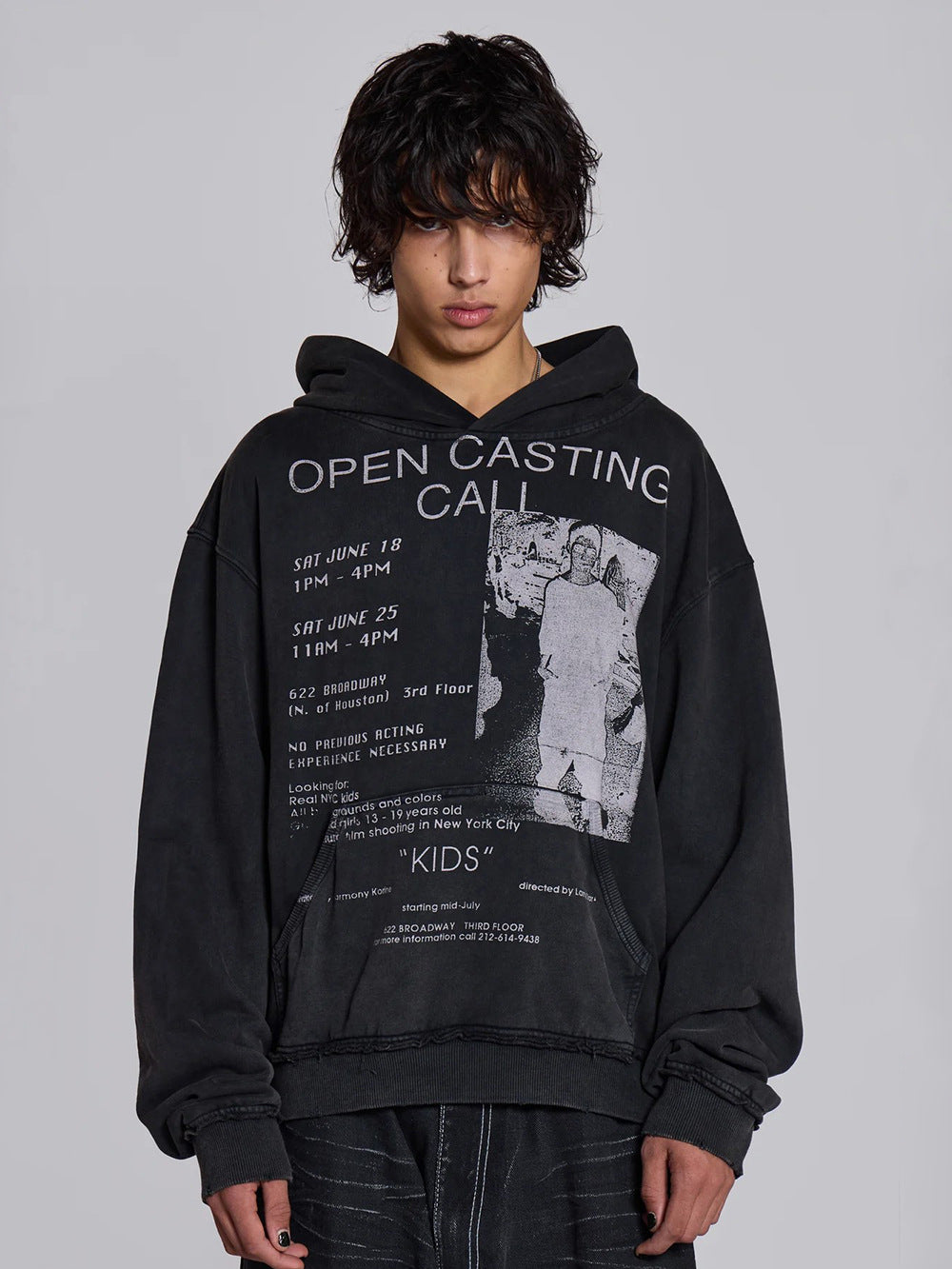 Heavy pullover printed hoodie 2026 new retro men's and women's same hip hop style original design top