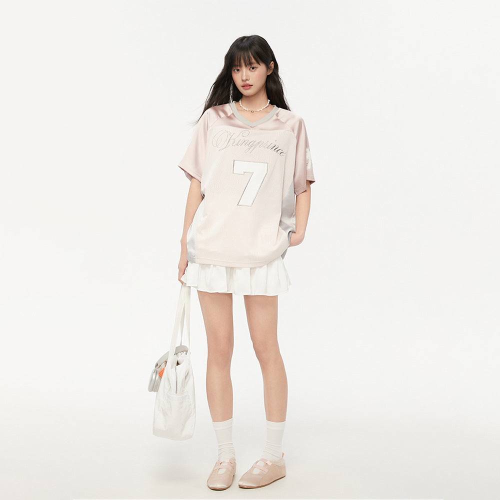 Shop High Street Retro Jersey T-Shirt at USAve Merchandise. Loose leisure all-matching sports top. Free shipping over $50!