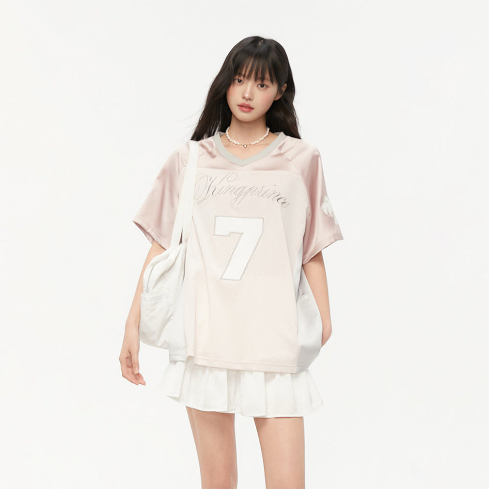 Shop High Street Retro Jersey T-Shirt at USAve Merchandise. Loose leisure all-matching sports top. Free shipping over $50!