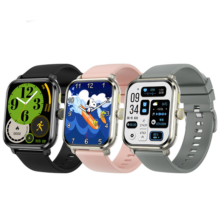 Cross-border new arrival M12 smart watch Bluetooth calling 1.83-inch heart rate blood oxygen blood pressure monitoring sport step counting