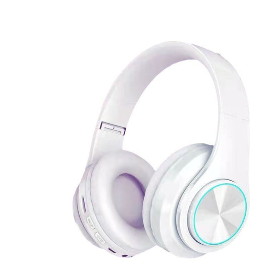 Game Sports headset Bluetooth headset wireless dynamic bass boost headset folding card colorful luminous headphones B39