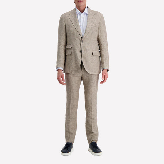 2026 Europe and America cross border casual men's casual light business style jacket fashion polo collar blazer trousers suit