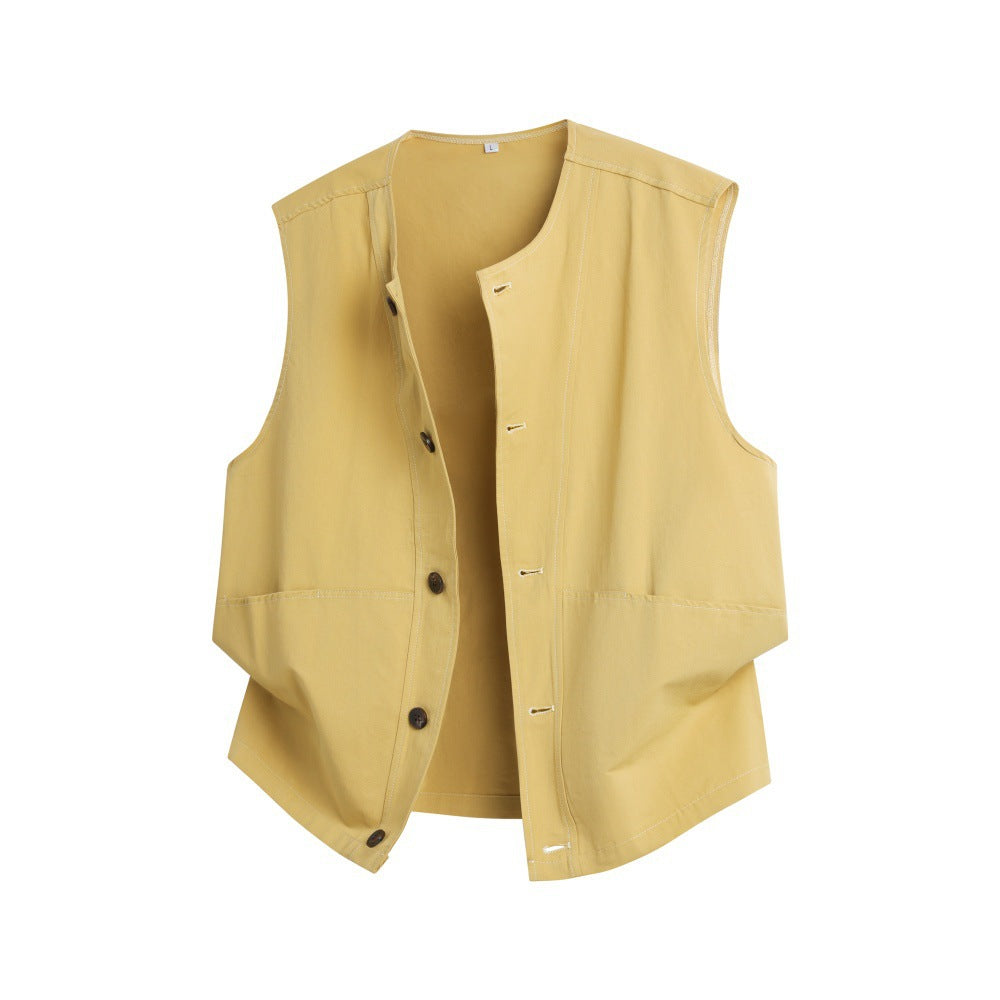 2026 cross-border new arrival men's frock vest coat casual vest sleeveless waistcoat vest fashion men's coat