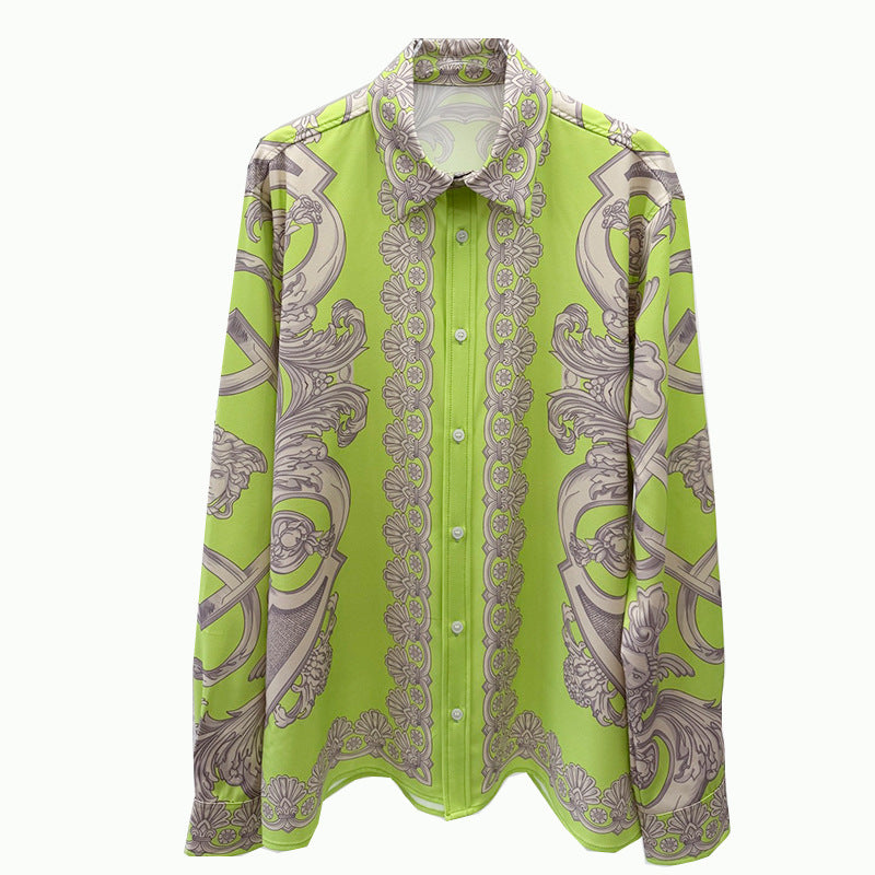 2026 New Europe and America cross border Foreign trade fashion Youth popular direct injection digital printing men's long-sleeved shirt shirt