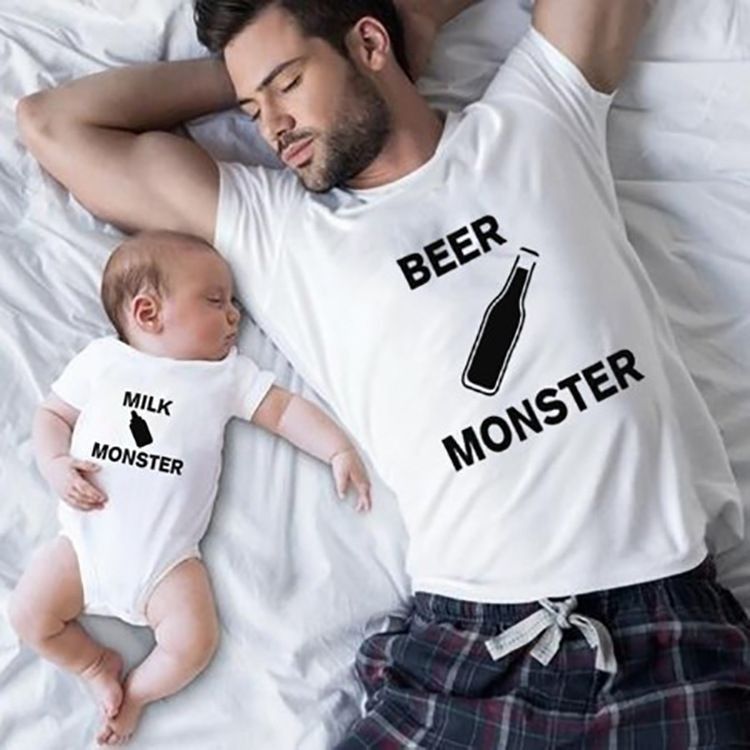 Shop Pure Cotton Parent-Child Matching T-Shirts at USAve Merchandise. Trendy spring short sleeve tops. Free shipping over $50!