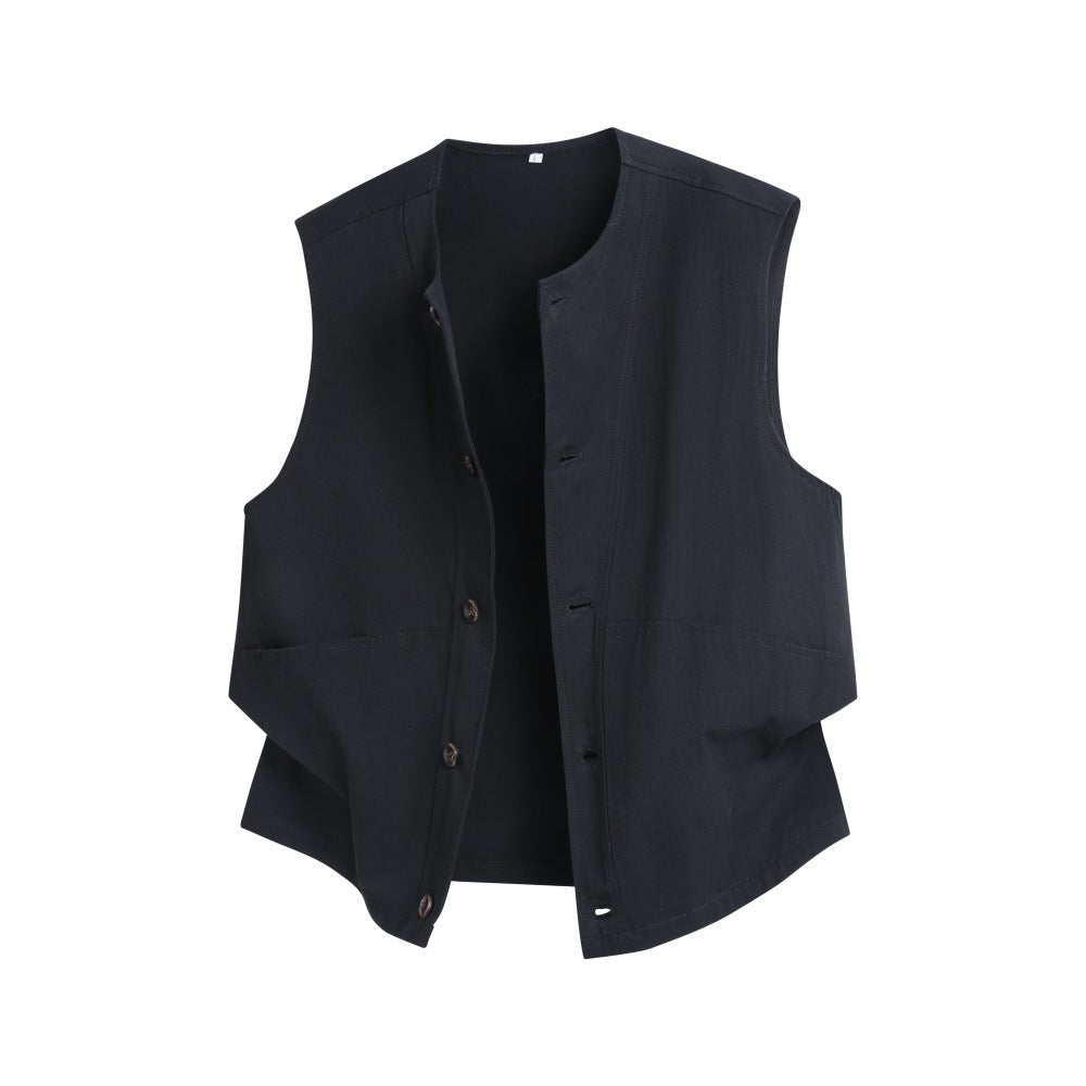 2026 cross-border new arrival men's frock vest coat casual vest sleeveless waistcoat vest fashion men's coat