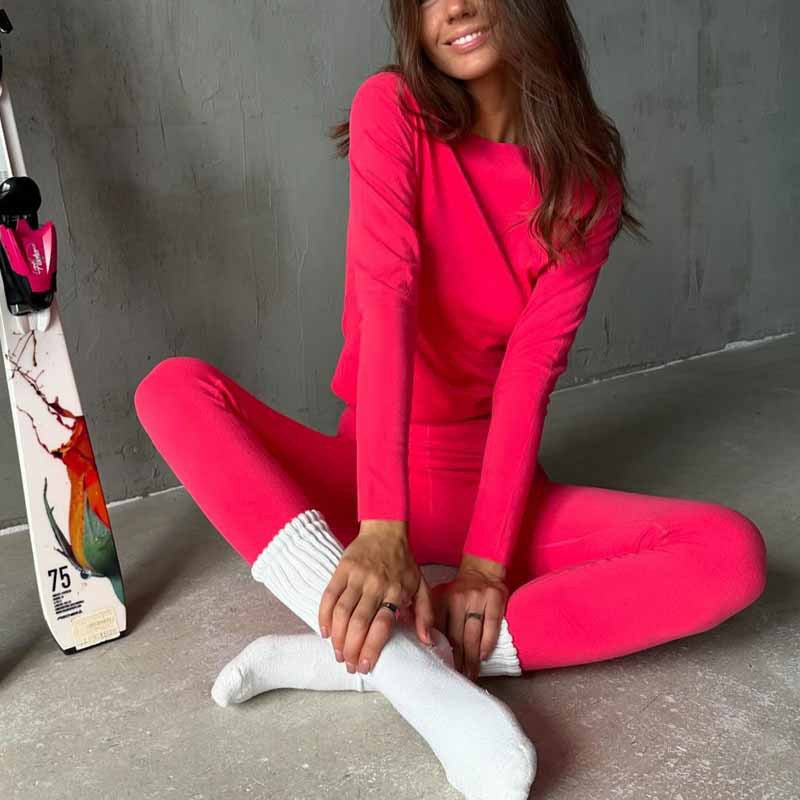 Cross-border 2026 autumn and winter new slim-fit long-sleeved sports suit Amazon foreign trade women's clothing casual two-piece suit women