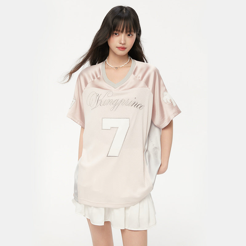 Shop High Street Retro Jersey T-Shirt at USAve Merchandise. Loose leisure all-matching sports top. Free shipping over $50!