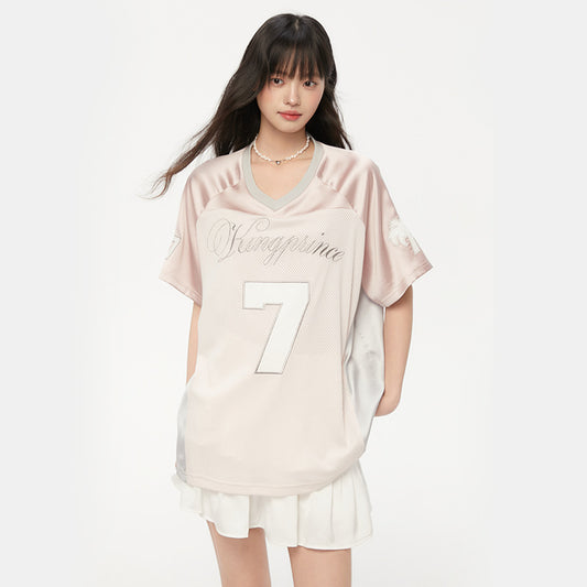 Shop High Street Retro Jersey T-Shirt at USAve Merchandise. Loose leisure all-matching sports top. Free shipping over $50!