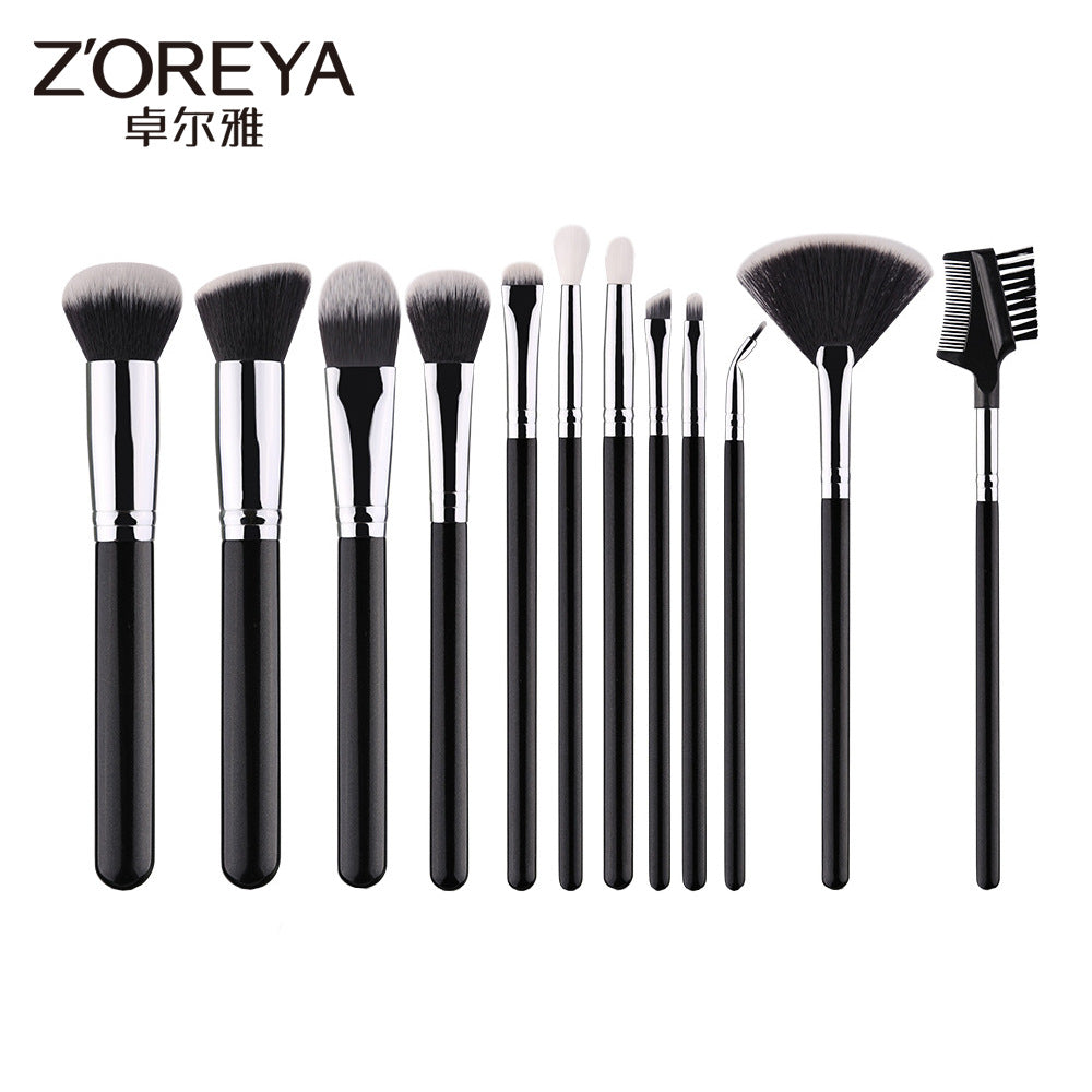 Z'oreya 12-Piece Professional Makeup Brush Set