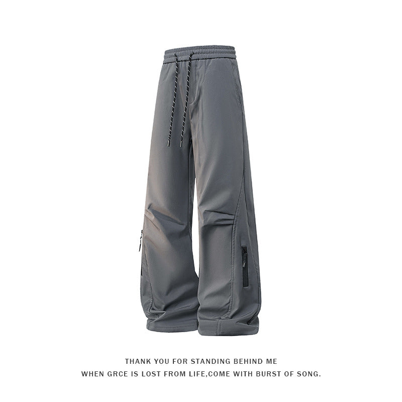 Men's outdoor sports casual pants trousers cross-border 2026 spring new oversized cargo pants straight-leg pants men's pants fashion