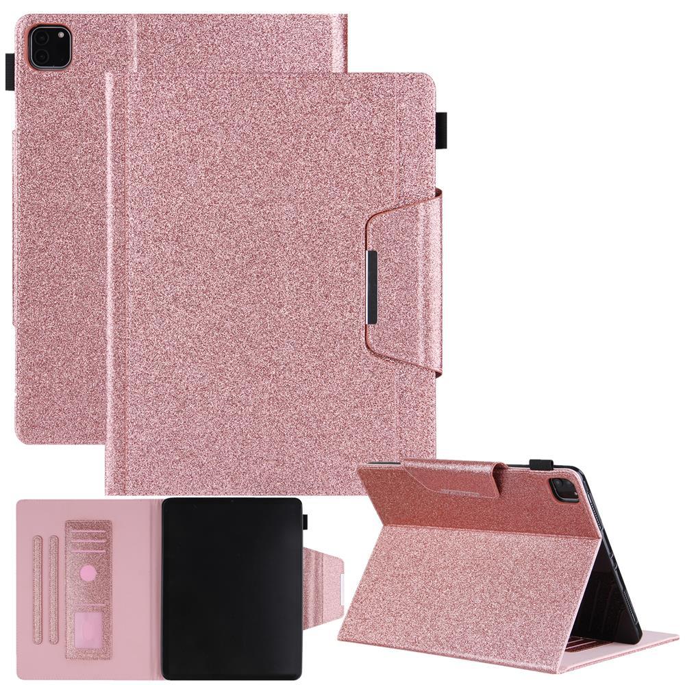 Cross-border applicable to iPadPro 11 2024 multi-function tablet protective case Air6 13 hardware glitter leather case
