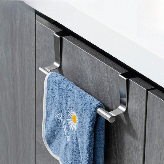 Cross-border punch free towel rack kitchen hanger cabinet storage door back in stock rag rack gloves storage rack