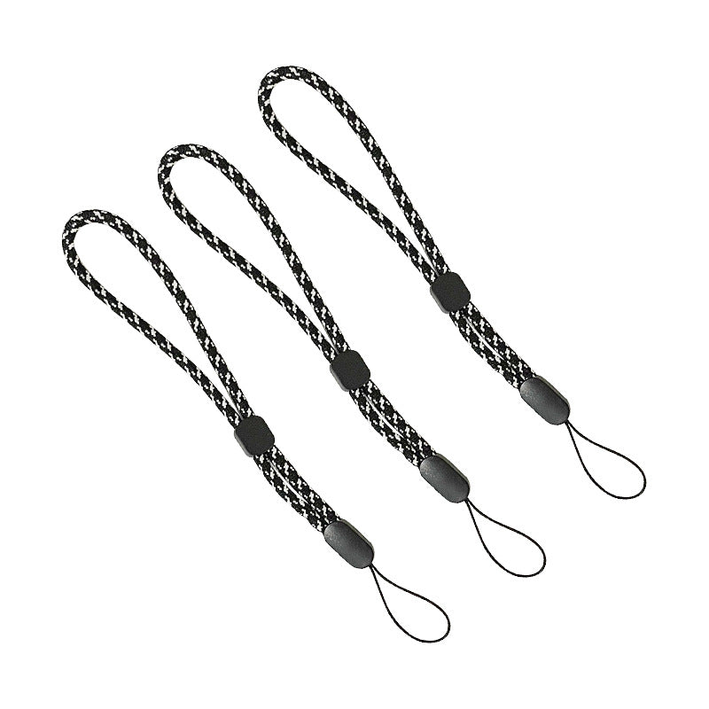 Factory wholesale adjustable mobile phone wrist lanyard multi-color optional short mobile phone strap wallet key woven lanyard