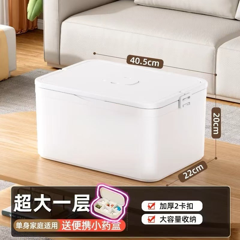 Household emergency first aid kit children emergency medicine large capacity medicine box with lid sealed storage box exclusive for cross-border