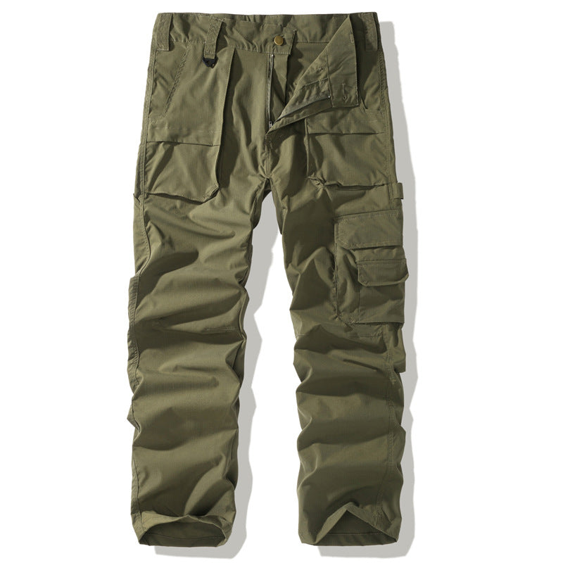 Cross-border 2026 spring new men's overalls loose casual straight-leg American fashion brand pants multi-pocket trousers for men