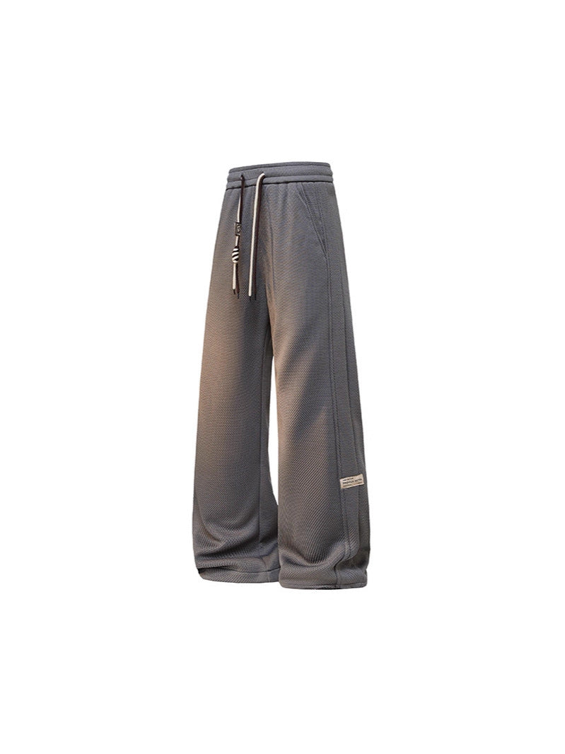 Cross-border 2026 spring new men's sports pants loose casual fashion large size labeling men's sweatpants pants fashion