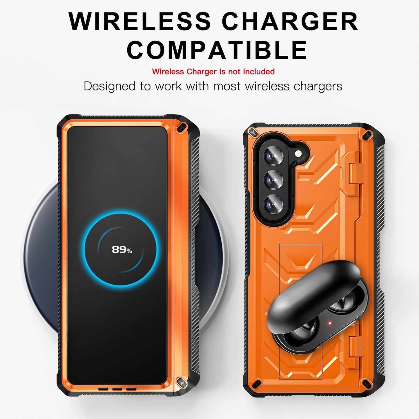 Cross-border applicable Samsung zfol5 bracket mobile phone case 2-in-1 with Pen slot fol4 drop-resistant phone case cross-border
