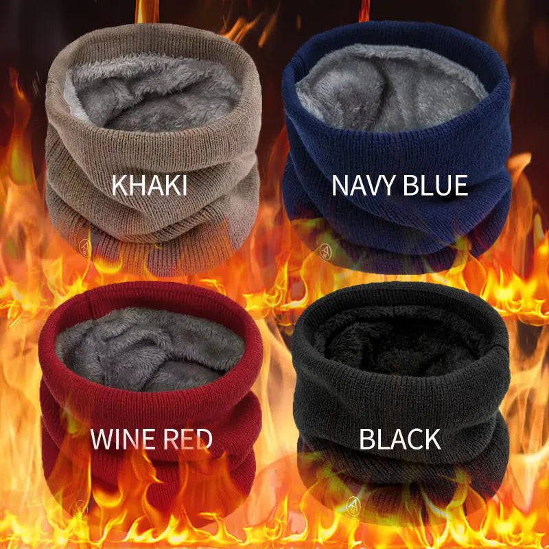 Unisex Thick Knit Wool Scarf