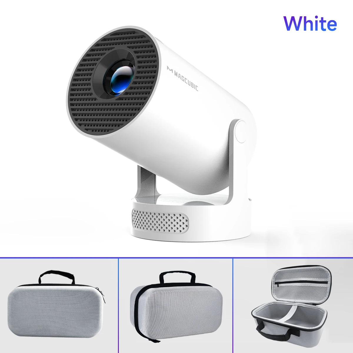 Magcubic HY300 Pro+ Android 11 Projector 8000 Lumens 4K 720P Portable Outdoor Movie Projector WiFi 6 Built-in Speaker for Home