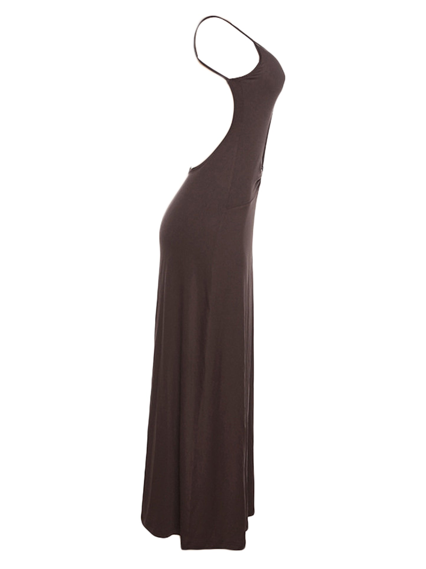 Women Cutout Backless Maxi Dress Sexy Sleeveless Split Cocktail Dresses Bodycon Spaghetti Strap Long Dress Party