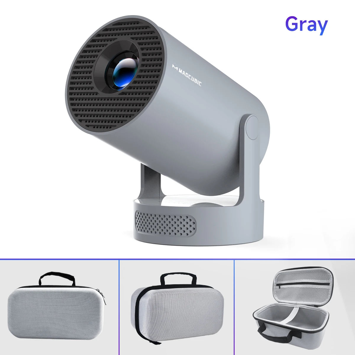 Magcubic HY300 Pro+ Android 11 Projector 8000 Lumens 4K 720P Portable Outdoor Movie Projector WiFi 6 Built-in Speaker for Home